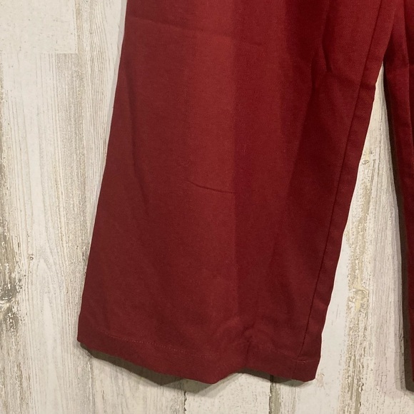 Modcloth Red Wine Wide Leg Savannah Pants 8 - Picture 6 of 11